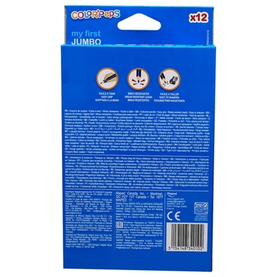 Maped Color'Peps My First Jumbo Triangular Colored Pencils, 12 Per Pack, 6 Packs 2 Maped Color'Peps My First Jumbo Triangular Colored Pencils, 12 Per Pack, 6 Packs - Image 2