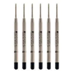 Monteverde Monteverde Ballpoint Pen Refill Broad Point Black Ink 6 Pack (P443BK)