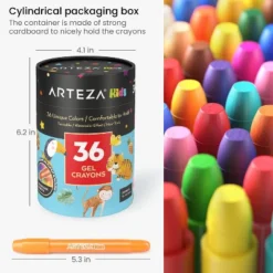 Arteza Kids Twistable Gel Crayons, Washable - 36 Pack 7 Arteza Kids Twistable Gel Crayons, Washable - 36 Pack -Pencil Specialty Store GUEST 08e1f0a9 badb 41dd 9c1b 8b7dce37e646