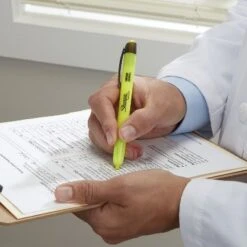 Sharpie Accent Retractable Highlighters Chisel Tip Fluorescent Yellow Dozen 28025