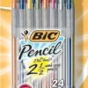 BIC Xtra Precision Mechanical Pencils, Assorted Metallics, Pack Of 24