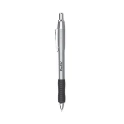 Paper Mart Paper Mate Profile Metal Ballpoint Pen Retractable Medium 1 Mm Black Ink Silver Barrel