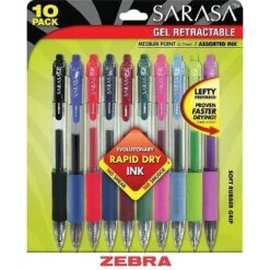 Zebra Sarasa Retractable Gel Pen Assorted Ink Medium 10/Pack 46881 -Pencil Specialty Store GUEST 1f9df0db d40d 4df9 928e cd8365206d57