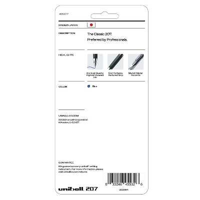 Uni-ball 207 Signo RT Retractable Gel Pens Medium Point Blue Ink 615714 3 Uni-ball 207 Signo RT Retractable Gel Pens Medium Point Blue Ink 615714 - Image 3