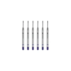Monteverde Ballpoint Pen Refill Fine Point Blue Ink 6 Pack (P423BB)