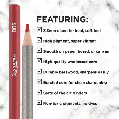 Creative Mark Cezanne Premium Colored Pencils - Highly-Pigmented Drawing Pencils - Coloring Pencils For Drawing, Blending, Coloring, And More - 1 Creative Mark Cezanne Premium Colored Pencils - Highly-Pigmented Drawing Pencils - Coloring Pencils For Drawing, Blending, Coloring, And More -
