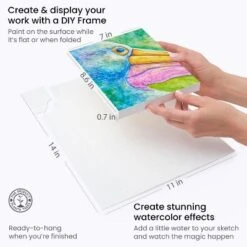 Arteza Watercolor Drawing Art Set, 48 Watercolor Pencils And 10 Foldable Canvas Paper Sheets -Pencil Specialty Store GUEST 29c3f3f9 12b7 4908 bc0d 1ab0fe0016e8