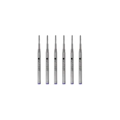 Monteverde Monteverde Ballpoint Pen Refill Broad Point Blue Ink 6 Pack (M143BU)