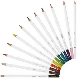 Nuvo Watercolor Pencil Set Of 12 - Professional Premium Quality Artist Drawing Colored Pencils - Brilliantly Vibrant