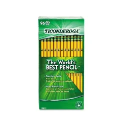 Ticonderoga Woodcase Pencil HB #2 Yellow Barrel 96/Pack 13872 -Pencil Specialty Store GUEST 36792e28 2451 4192 9cac c26ee7758ac5