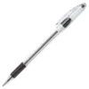 Pentel R.S.V.P. Refillable Ballpoint Pen, 1 Mm Medium Tip, Black Ink, Clear Barrel, Pack Of 12