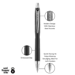 Uni-ball Uni Jetstream RT Retractable Ballpoint Pen Medium Point 1.0mm Black Ink Dozen (73832) -Pencil Specialty Store GUEST 3ee0b346 8074 405f 9c19 3bc018540d8a