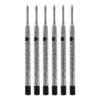 Monteverde Ballpoint Pen Refill Extra Fine Point Black Ink 6 Pack (P113BK)