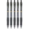 Pilot G2 Retractable Gel Pen Bold Point Black Ink 5/Pack (31303) 755962