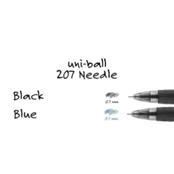 Uni-ball Uniball 207 Needle Retractable Gel Pens Medium Point 0.7mm Black Ink Dozen (1736097) -Pencil Specialty Store GUEST 45f6ae4d 2903 463a bfdc f69ab67eb0b3