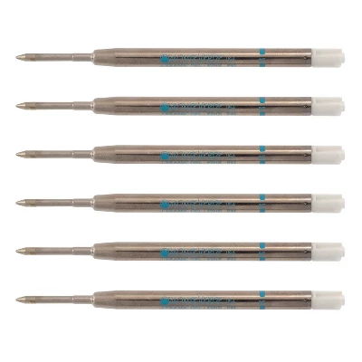 Monteverde Ballpoint Pen Refill Fine Point Blue Ink 6 Pack (P423TQ) 1 Monteverde Ballpoint Pen Refill Fine Point Blue Ink 6 Pack (P423TQ)
