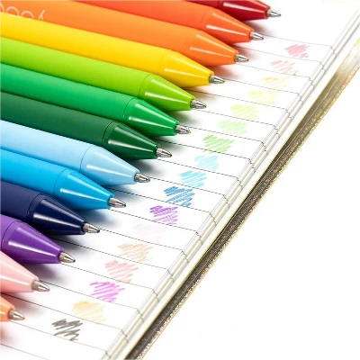 18ct Rollerball Gel Pens Retractable Multicolored - Yoobi™ 2 18ct Rollerball Gel Pens Retractable Multicolored - Yoobi™ - Image 2
