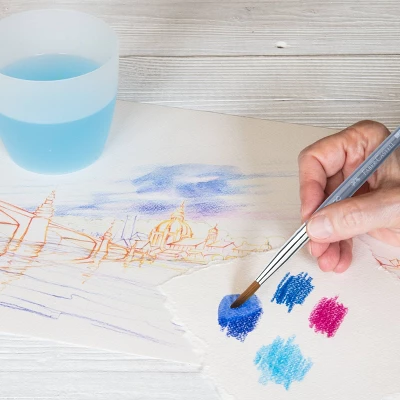 Faber-Castell 36ct Goldfaber Watercolor Pencil Tin 5 Faber-Castell 36ct Goldfaber Watercolor Pencil Tin - Image 5