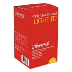 Universal Pocket Clip Highlighter Chisel Tip Fluorescent Yellow Ink 36/Pack 08856 -Pencil Specialty Store GUEST 5f1ce5e8 5983 4199 8391 00685a304722