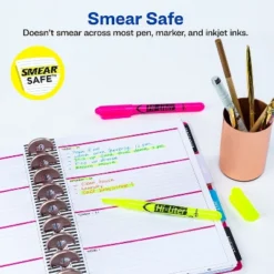 Avery HI-LITER Desk/Pen-Style Combo Highlighter Chisel/Bullet Assorted Colors 24/PK 29862