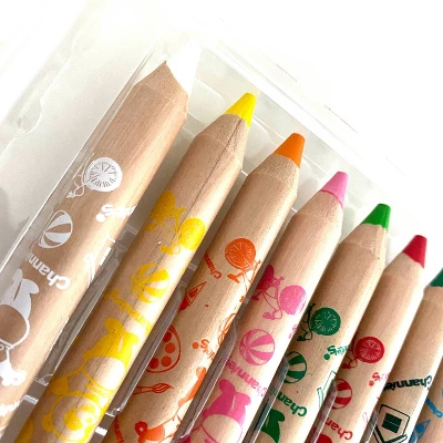 12ct 3-in-1 Water Soluble Crayons With Paint Brush And Sharpener - Channie's 2 12ct 3-in-1 Water Soluble Crayons With Paint Brush And Sharpener - Channie's - Image 2