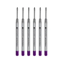 Monteverde Ballpoint Pen Refill Medium Point Purple Ink 6 Pack (P133PL)