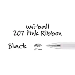 Uni-ball 207 Pink Ribbon RT Retractable Gel Pens Medium Point 751774 -Pencil Specialty Store GUEST 783de326 ecb5 4224 b7c9 f617a68b5188