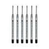 Monteverde Ballpoint Pen Refill Medium Point Black Ink 6 Pack (P153BK)
