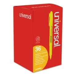 Universal Pocket Clip Highlighter Chisel Tip Fluorescent Yellow Ink 36/Pack 08856 -Pencil Specialty Store GUEST 7e7510dd d2f7 4a81 8eb7 a7c5d140d104