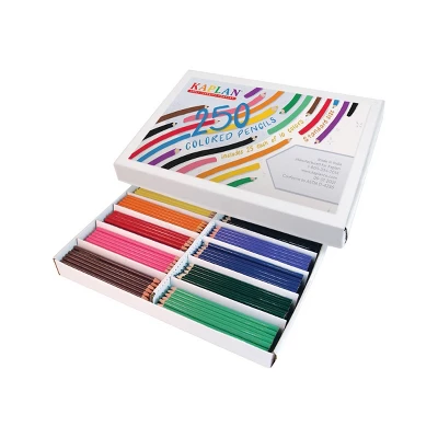 Kaplan Early Learning Colored Pencils Class Pack - 250 Per Box 1 Kaplan Early Learning Colored Pencils Class Pack - 250 Per Box