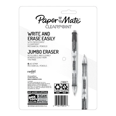 Paper Mate Clear Point 6pk #2 Mechanical Pencils 0.7mm Multicolored 6 Paper Mate Clear Point 6pk #2 Mechanical Pencils 0.7mm Multicolored - Image 6