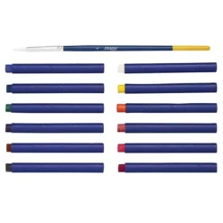 Prang Payons Watercolor Crayon Set With Brush, Assorted Colors, 12 Per Pack, 2 Packs