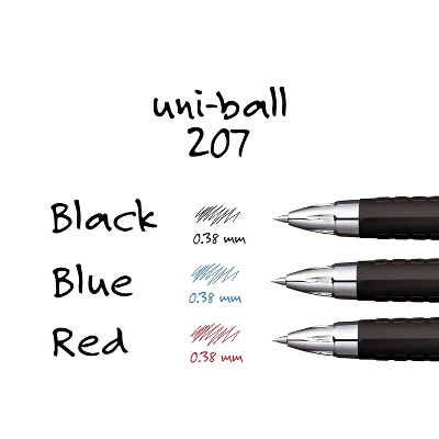 Uni-ball 207 Retractable Gel Pens Ultra Micro Point Black Ink 1027467 6 Uni-ball 207 Retractable Gel Pens Ultra Micro Point Black Ink 1027467 - Image 6