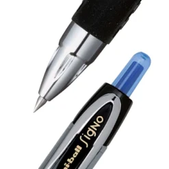 Uni-ball Uniball 207 Retractable Gel Pens Micro Point 0.5mm Blue Ink 12/Pack (61256)