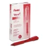Pentel WOW! Retractable Ballpoint Pen 1mm Red Barrel/Ink Dozen BK440B