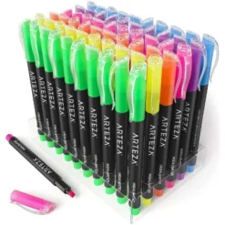 Arteza Highlighters, Narrow Chisel Tip, 6 Assorted Colors For School - 60 Pack -Pencil Specialty Store GUEST a9c3c973 7897 427f a611 b354c26c84ee