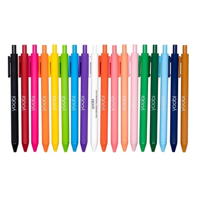 18ct Rollerball Gel Pens Retractable Multicolored - Yoobi™ 1 18ct Rollerball Gel Pens Retractable Multicolored - Yoobi™