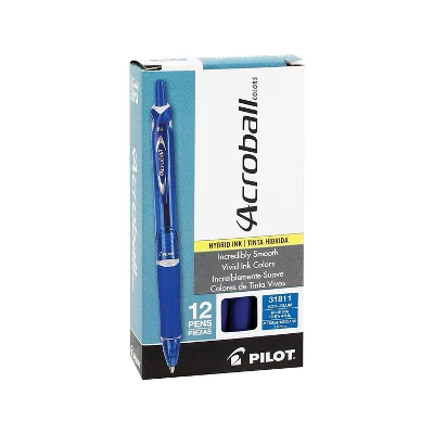 Pilot Acroball Colors Retractable Ballpoint Pens Medium Point Blue Ink 221101 2 Pilot Acroball Colors Retractable Ballpoint Pens Medium Point Blue Ink 221101 - Image 2