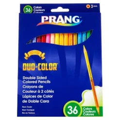 Prang Duo Colored Pencils, 36 Color Set, 3 Sets