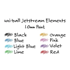 Uni-ball JETSTREAM ELEMENTS Retractable Ballpoint Pens Medium Point Assorted Inks 12/Pack (70171) -Pencil Specialty Store GUEST b990a7ba ddd4 4296 876e f6d94f4463b8