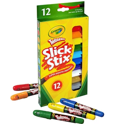Crayola Twistables Slick Stix Crayons, Assorted Metallic Colors, Set Of 12 2 Crayola Twistables Slick Stix Crayons, Assorted Metallic Colors, Set Of 12 - Image 2