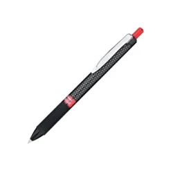 Pentel Oh! Gel Retractable Roller Pen .7mm Black Barrel Red Ink Dozen K497B