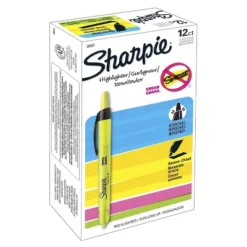 Sharpie Accent Retractable Highlighters Chisel Tip Fluorescent Yellow Dozen 28025 -Pencil Specialty Store GUEST bee93aa0 2f99 45db 9904 69fa34423cc5