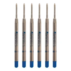 Monteverde Monteverde Ballpoint Pen Refill Broad Point Blue Ink 6 Pack (P443BB)