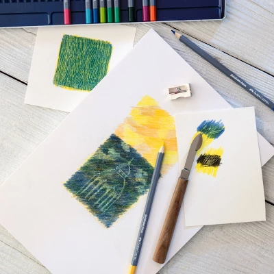 Faber-Castell 24ct Goldfaber Watercolor Pencil Tin 6 Faber-Castell 24ct Goldfaber Watercolor Pencil Tin - Image 6