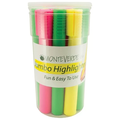 Monteverde Tank Highlighter Chisel Tip Assorted Dozen (MV20614) 2 Monteverde Tank Highlighter Chisel Tip Assorted Dozen (MV20614) - Image 2