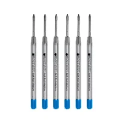 Monteverde Ballpoint Pen Refill Medium Point Blue Ink 6 Pack (P133TQ)
