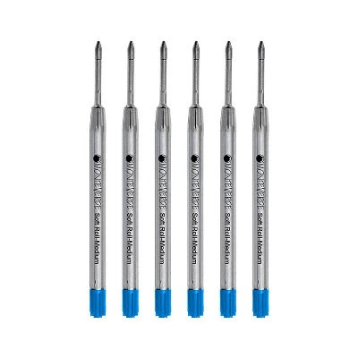 Monteverde Ballpoint Pen Refill Medium Point Blue Ink 6 Pack (P133TQ) 1 Monteverde Ballpoint Pen Refill Medium Point Blue Ink 6 Pack (P133TQ)