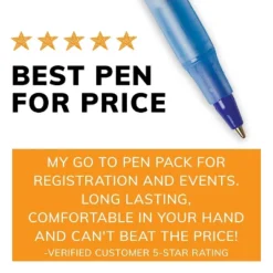 BIC Round Stic Xtra Life Ballpoint Blue Ink 1mm Medium 60/Box GSM609BE -Pencil Specialty Store GUEST d0096c79 28af 48f6 906d 662c1eda3e35
