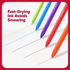 TRU RED Quick Dry Gel Pens Fine Point 0.5mm Asst 12/Pack TR54473 -Pencil Specialty Store GUEST d0e6bffa 8dde 4f55 be31 d166b35f703e 1